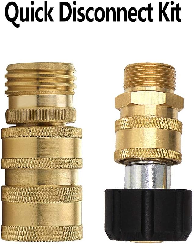 Detalle 1 de Twinkle Star TWIS3834GM Pressure Washer Adapter Set, M22-14mm Quick Connect