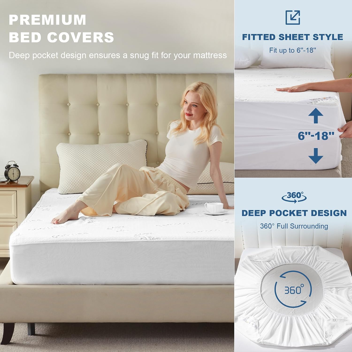 Detalle 2 de BEDLORE Mattress Protector, King Size