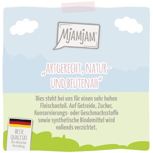 Detalle 2 de MjAMjAM Premium Nassfutter Kitten – Hühnchen mit Lachsöl, getreidefrei, 6 x 400 g
