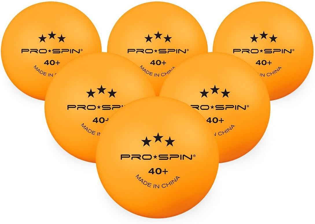 Detalle 2 de PRO-SPIN 40+ Orange 3-Star table tennis balls 🏓