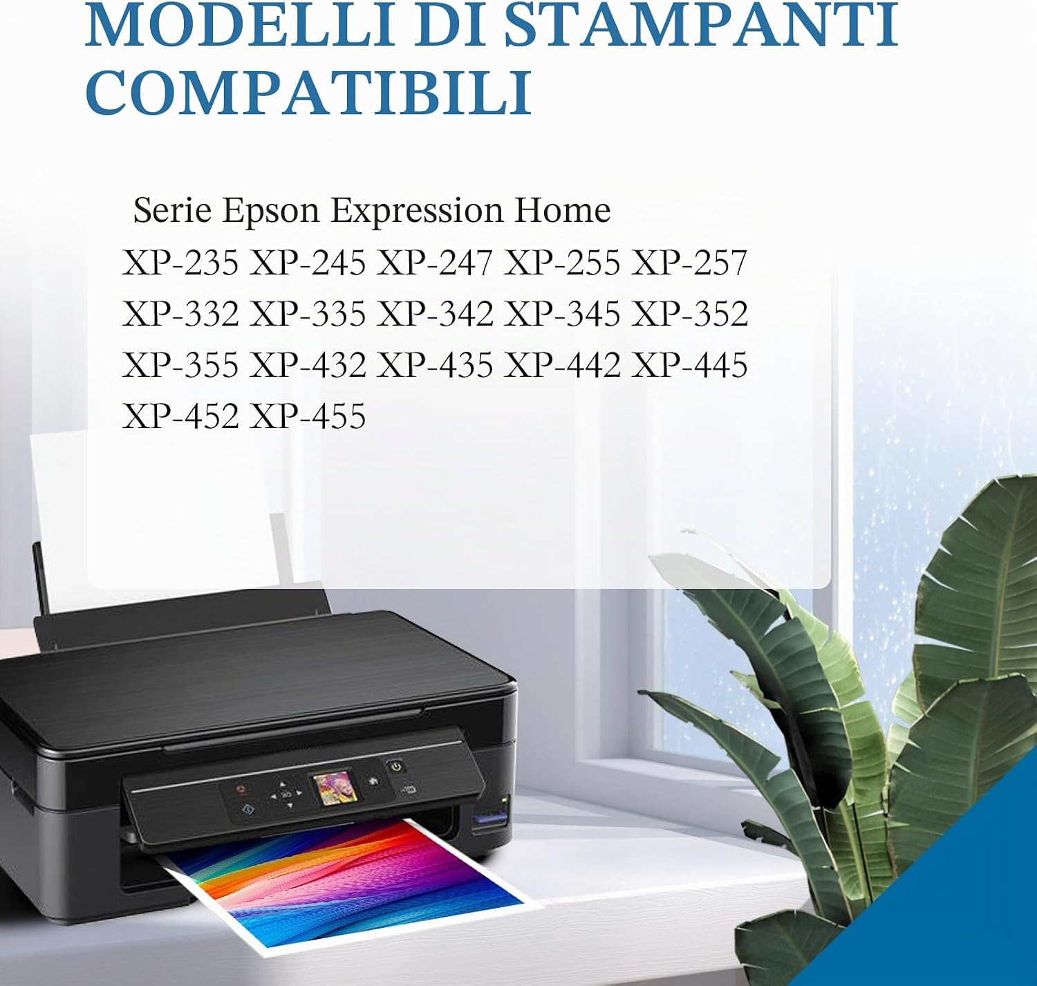 Detalle 2 de 29 XL Cartucce Compatibili per Epson: Set da 18 colori Nero-Ciano-Magenta-Giallo per XP-342, XP-245, XP-432 e altri modelli
