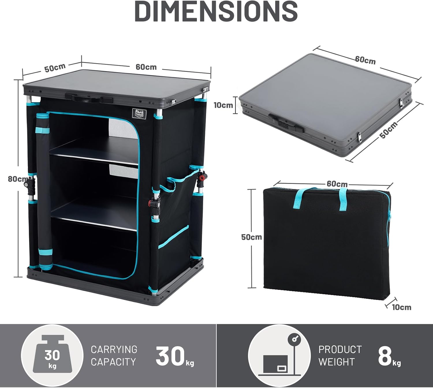 Thumbnail 1 de Timber Ridge Compact Camping Storage with 30 kg