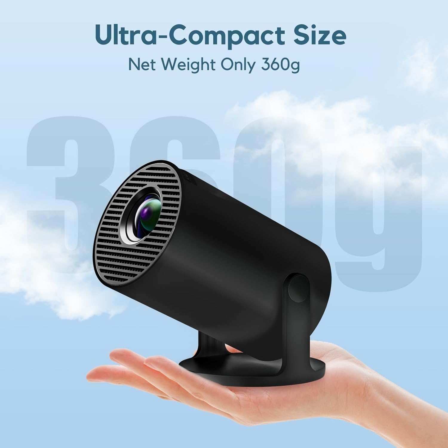 Thumbnail 6 de AKIYO O2 Proiettore Portatile 4K 1080P Wi‑Fi 6 Bluetooth 5.4 rotabile 180° dual control