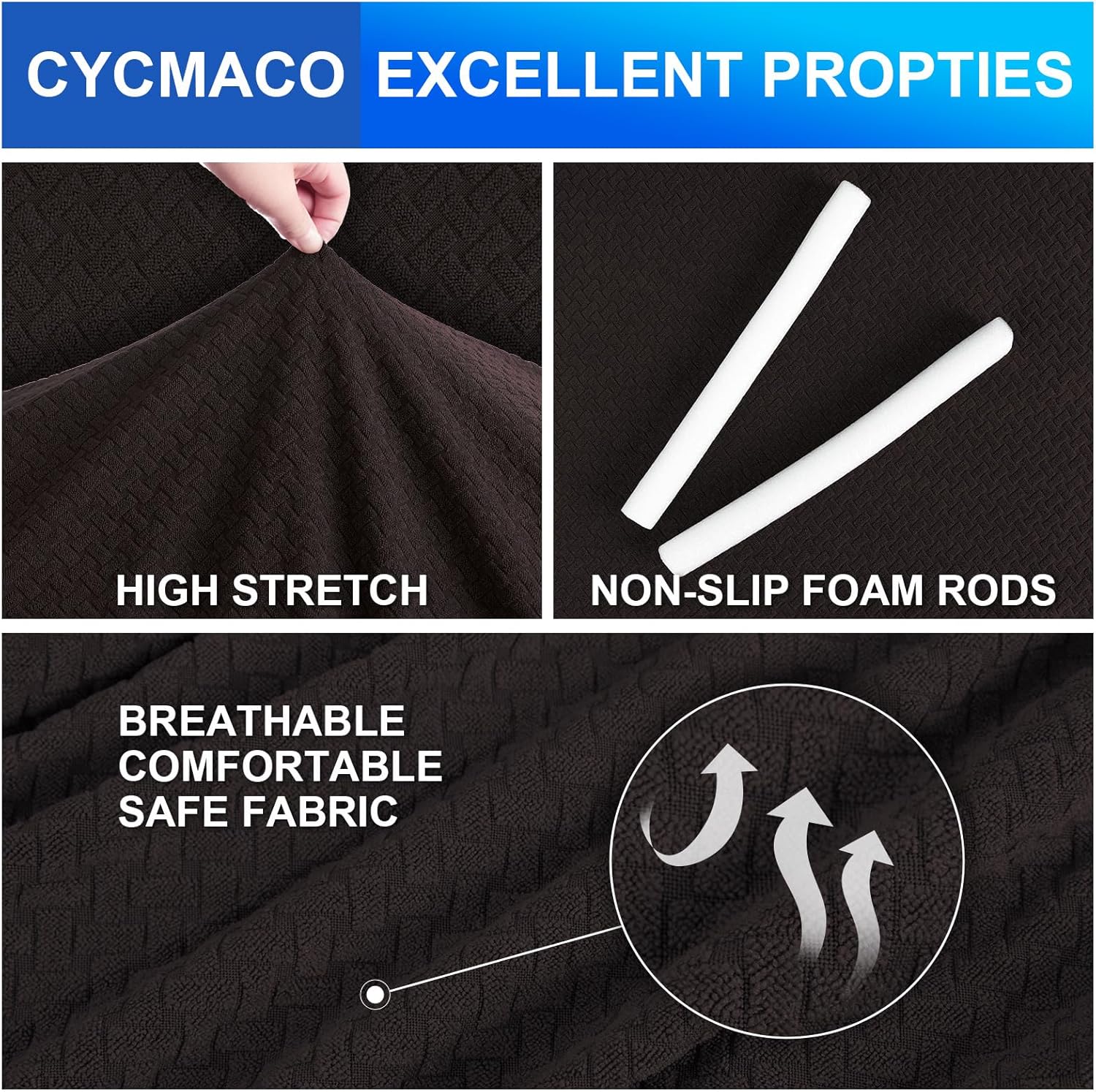 Thumbnail 2 de CYCMACO Copridivano 1 Posto con Braccioli – Elasticizzato, Antiscivolo e Lavabile in Lavatrice