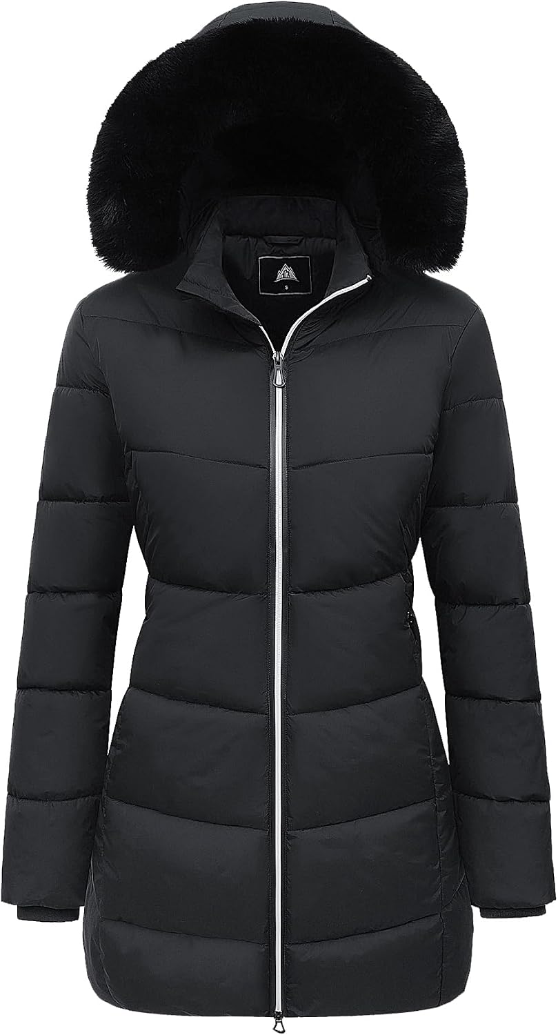 Detalle de MOERDENG Women's Winter Down Puffer Jacket