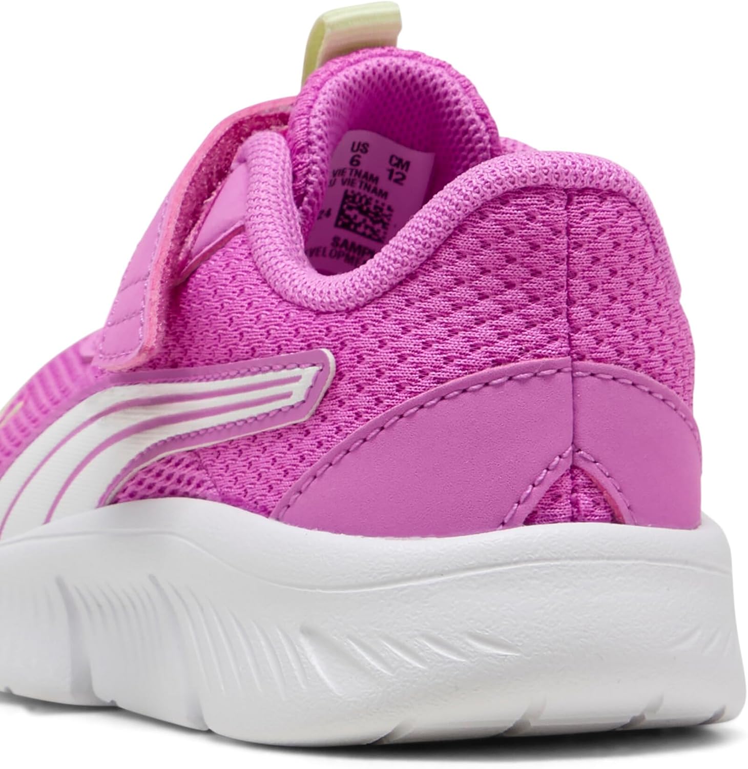 Detalle de Puma Flexfocus Modern AC+ InfSneaker Unisex Baby – Electric Orchid/Puma White, 24 EU