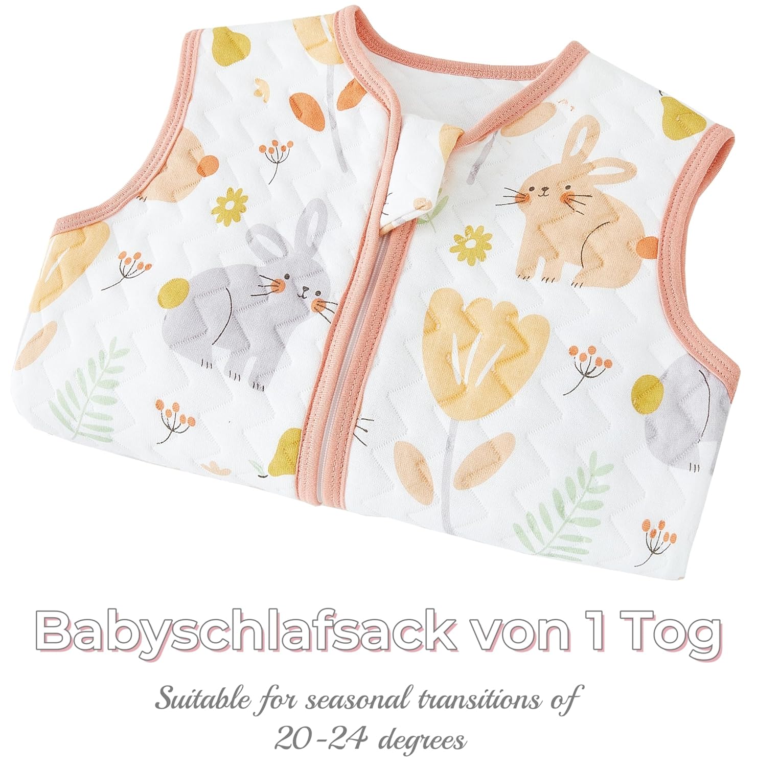 Thumbnail 1 de Chilsuessy Baby Schlafsack mit Füßen 1.5 Tog – Ganzjahresmodell, 100% Baumwolle, Größen 70–100 cm