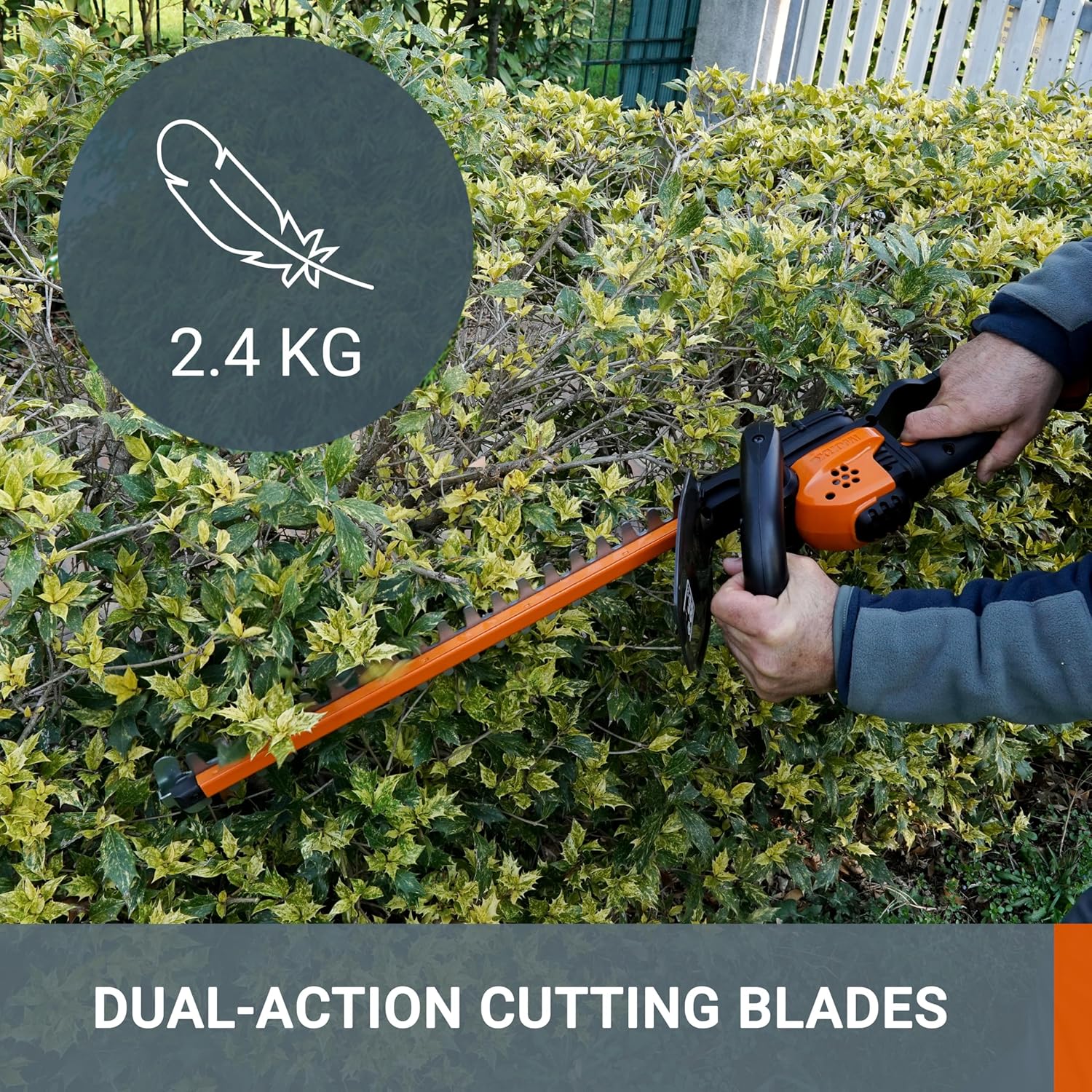 Thumbnail 2 de WORX WG261E.9 20V Cordless Hedge Trimmer (45cm) – Tool Only