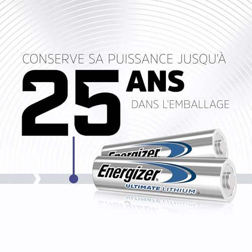 Detalle de Energizer Ultimate Lithium AA (Lot de 4) – la plus durable du monde