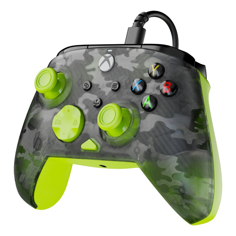 Detalle 2 de Gamepad Turtle Beach Rematch Core USB-C para PC/Xbox (Ghost Negro Camuflaje/Amarillo)