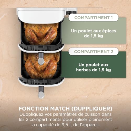 Thumbnail 7 de Ninja Double Stack XL Air Fryer: Friteuse sans huile verticale 9,5 L, blanc