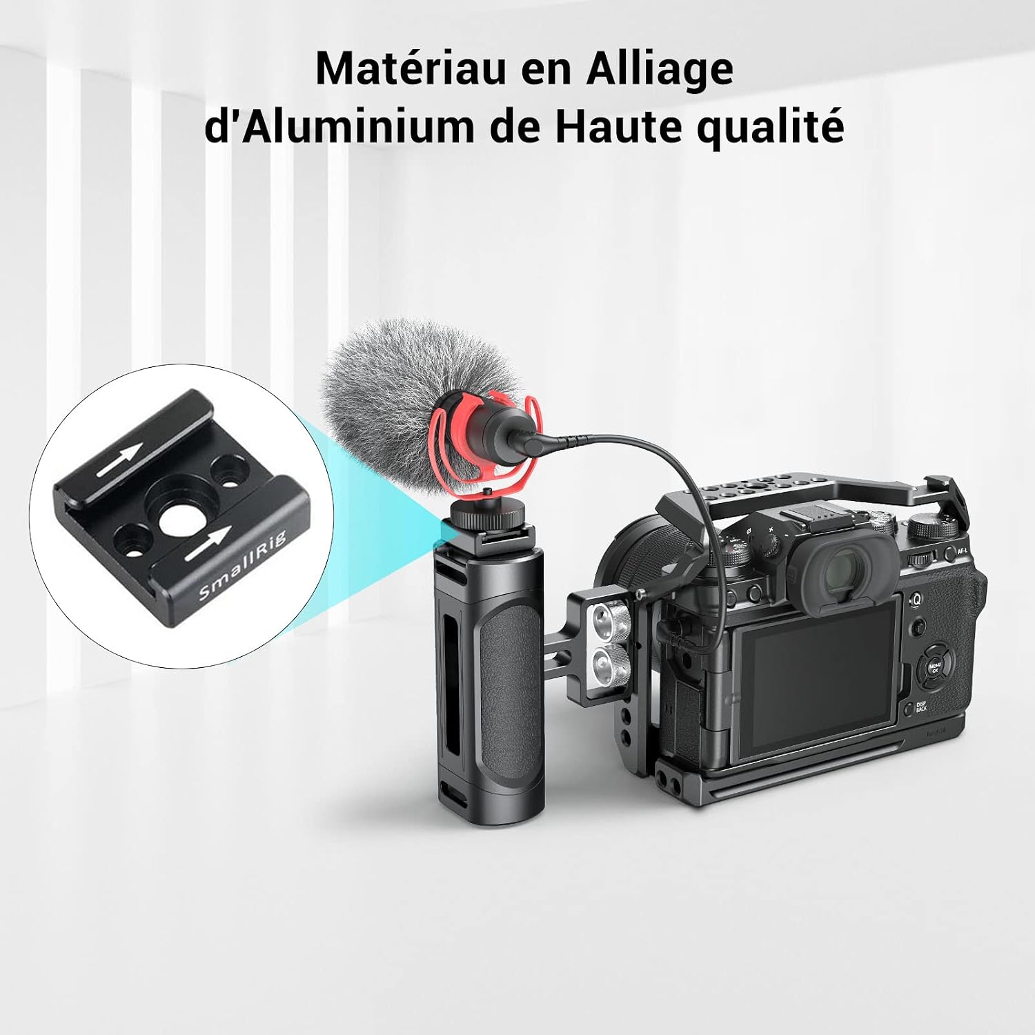 Detalle de SMALLRIG Cold Shoe Mount (2 pack) 2060 – adaptateur de griffe froide pour accessoires photo/vidéo