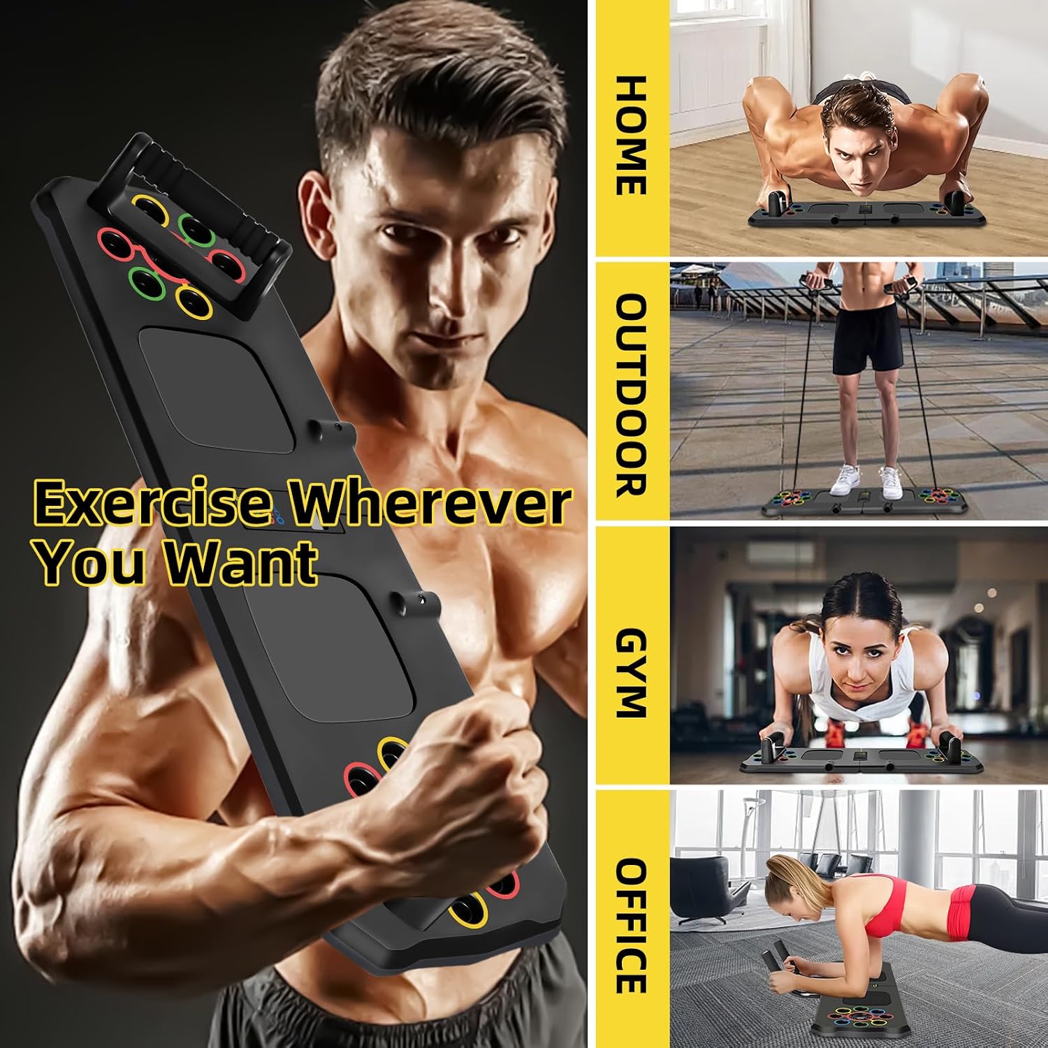 Thumbnail 6 de Push Up Board with Automatic Count – 24 in 1 press up exercise system for home workouts