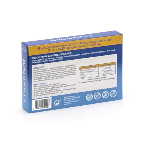 Thumbnail 1 de PLAMECA - Curarti Forte, Cúrcuma y Vitamina C 💪 60 Comprimidos