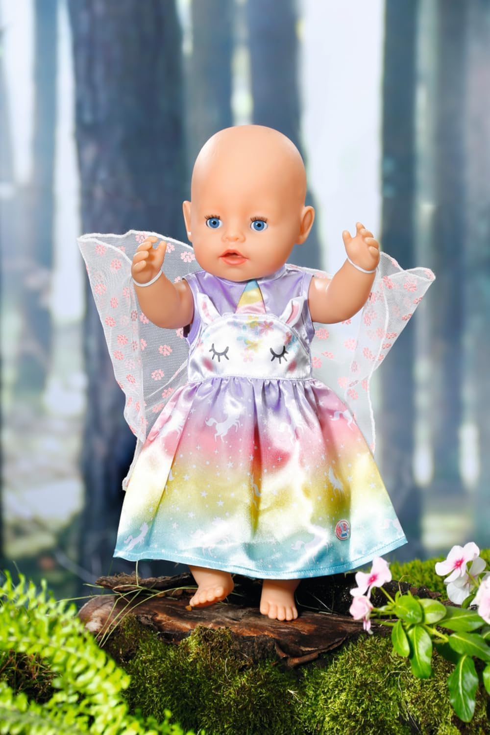 Thumbnail 6 de BABY born Einhorn Feen Outfit – buntes Puppenkostüm mit Flügeln für ca. 43 cm Puppen