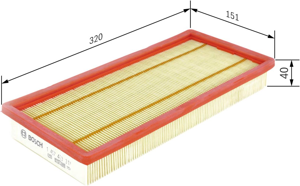 Detalle de Bosch Filtro Aria per Auto S3317 – Protezione efficace contro le particelle esterne