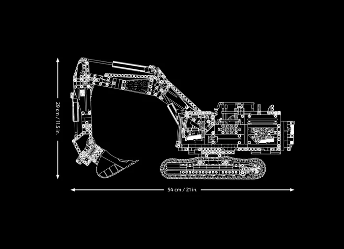 Thumbnail 8 de Lego Technic Volvo EC500 Hybrid Bagger 2.359 Teile