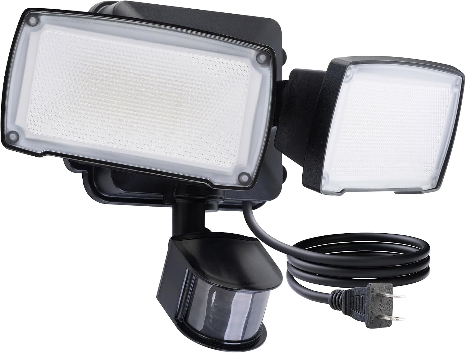 Detalle de LUTEC 76354313xx Outdoor Motion Sensor Floodlight, 21W, 2 Adjustable Heads
