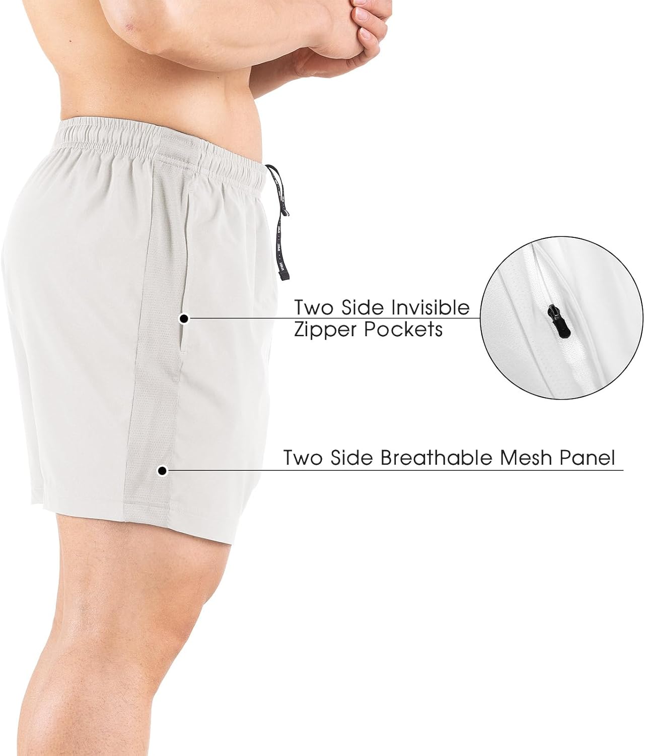 Thumbnail 6 de Gaglg Men's 5" Running Shorts 2-Pack quick-dry