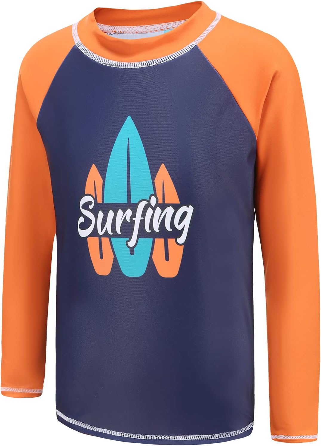 Thumbnail 4 de Kids long sleeve rash guard boys swimsuit, age 5–14 – swim top one-piece (rash vest)