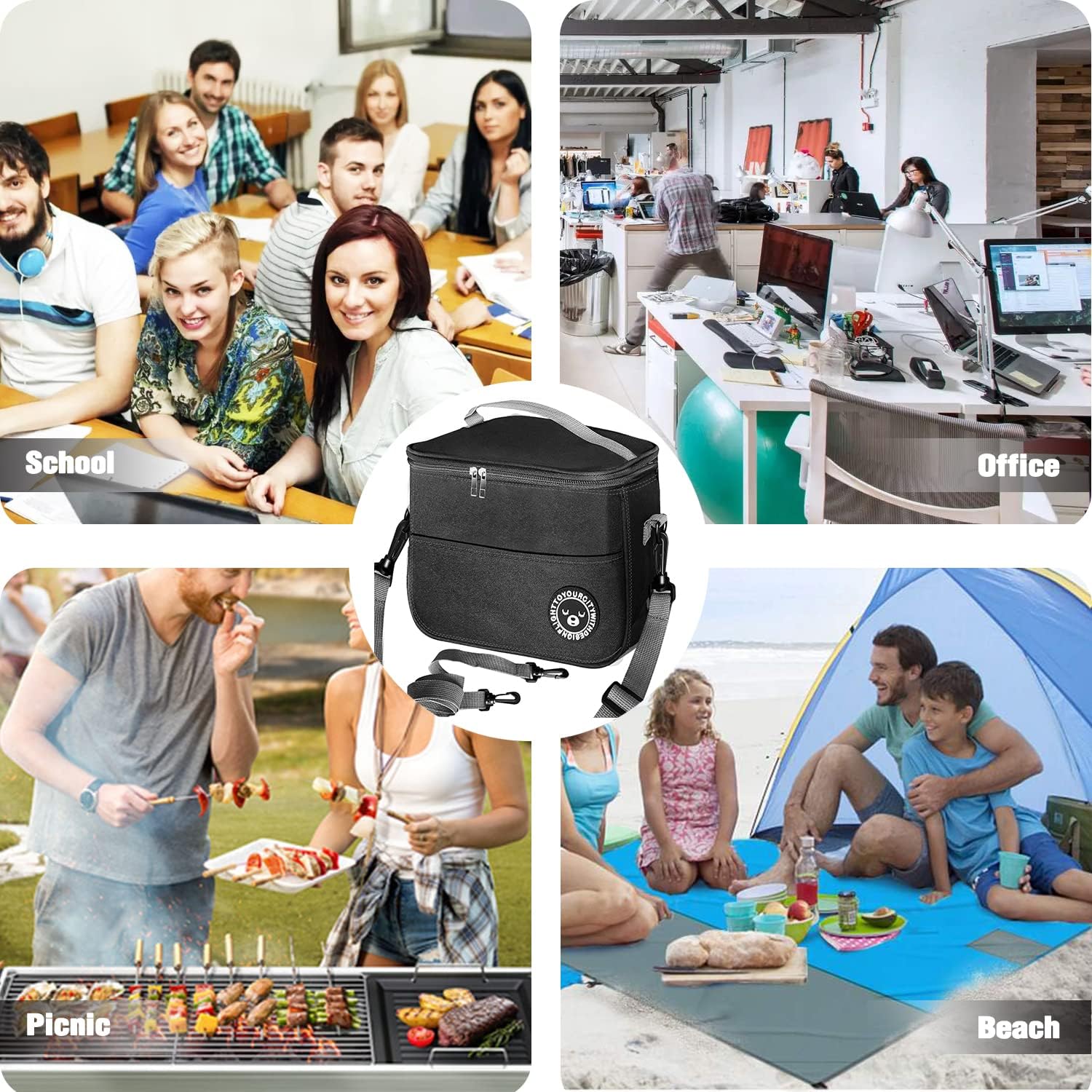 Thumbnail 5 de hzzycer Lunch Bag Insulated 7.9L