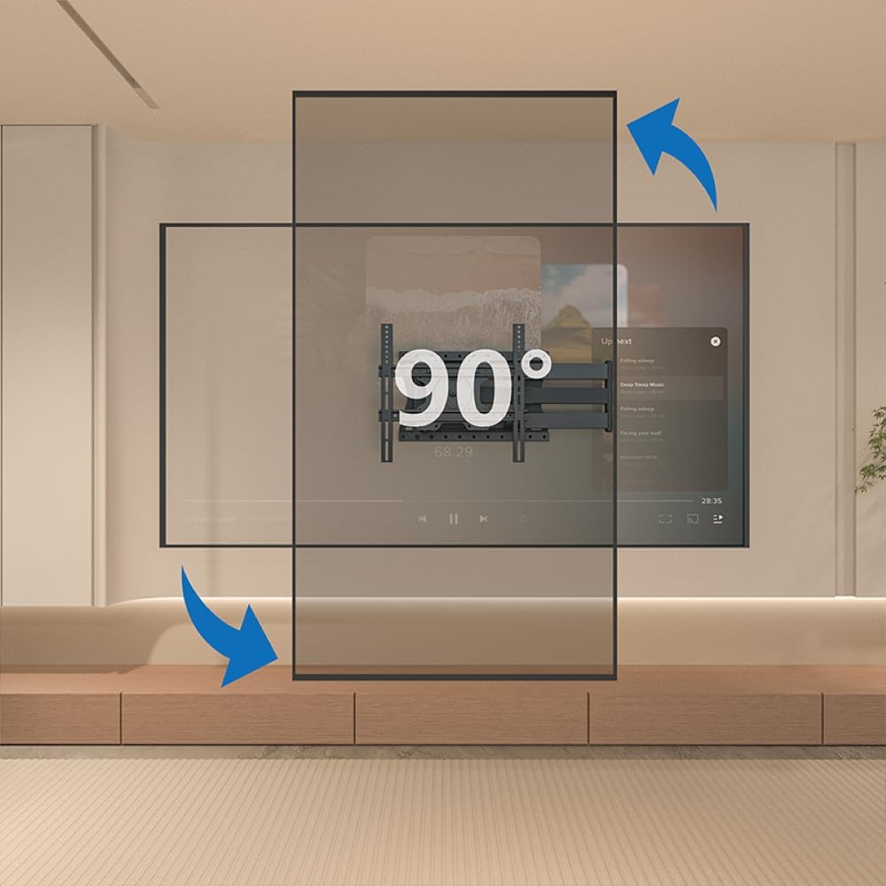 Thumbnail 3 de Supporto a parete per TV DQ Hercules FLEX, rotazione, 120 cm fino a 40 kg, VESA 400x400 mm