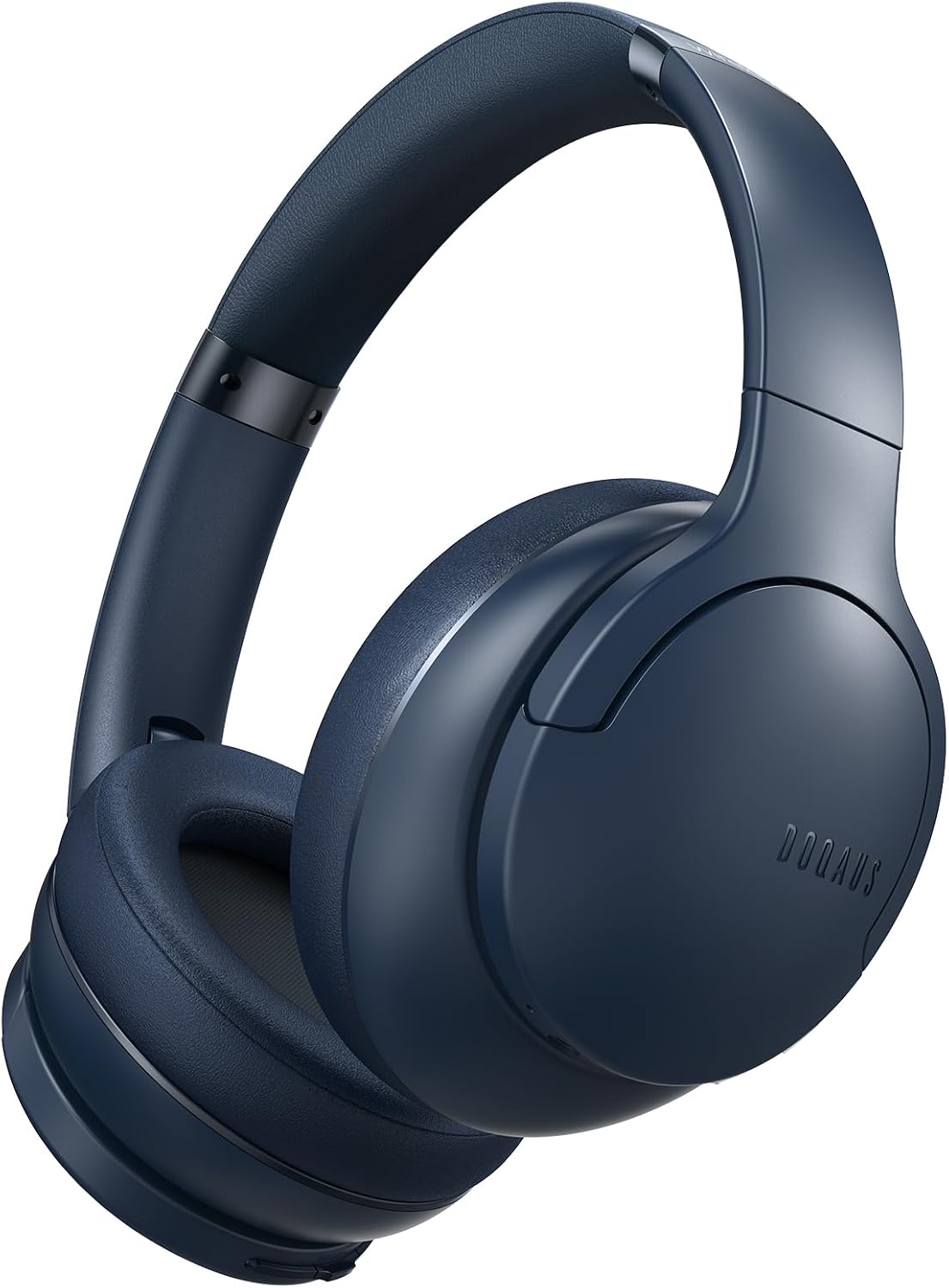 Detalle de DOQAUS Kopfhörer Kabellos Bluetooth Over‑Ear – Bis zu 90 Stunden Laufzeit, 3 EQ‑Modi, BT 5.3, Marineblau