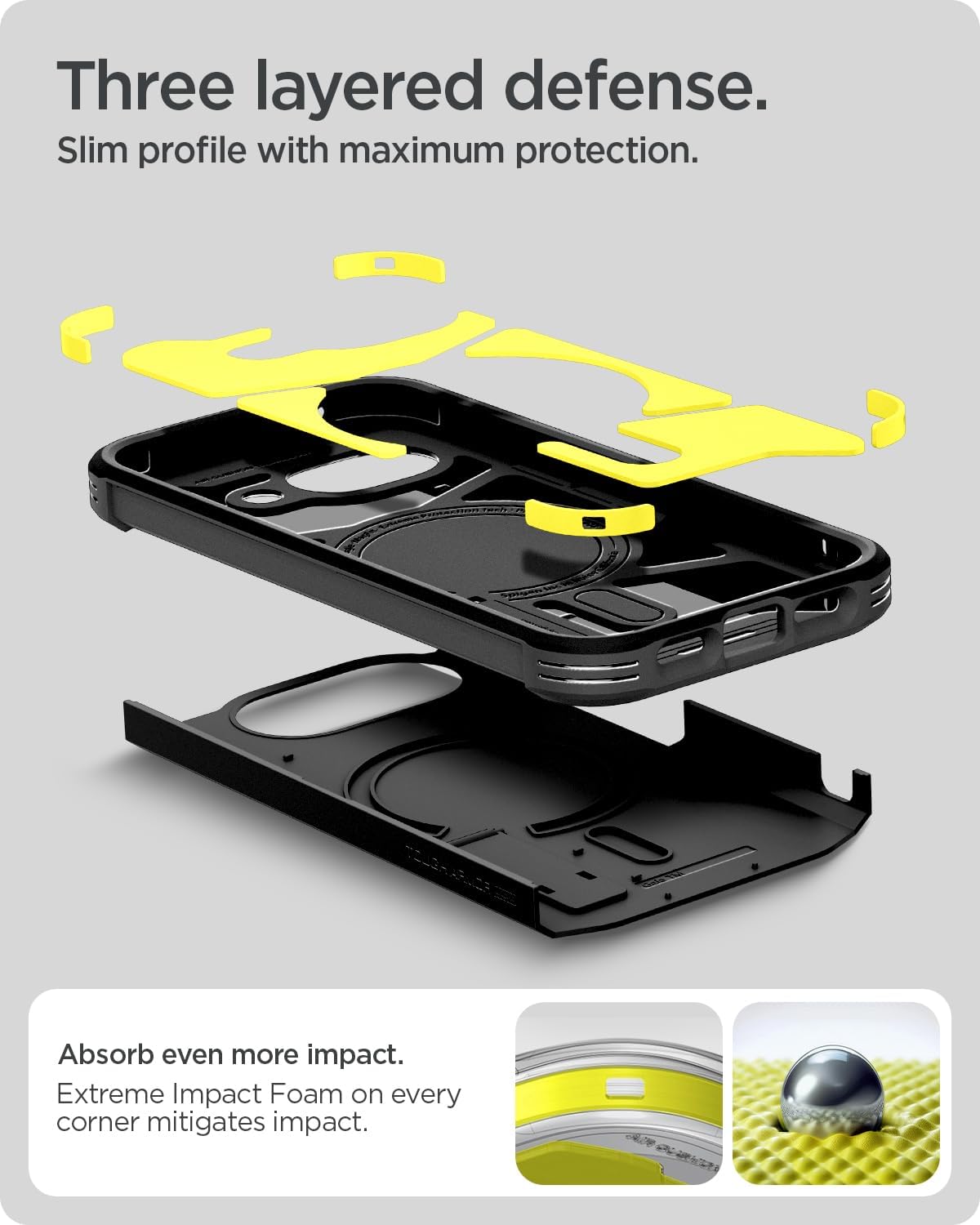 Thumbnail 6 de Spigen Tough Armor(AI) MagFit – coque MagSafe pour Google Pixel 10a, noire