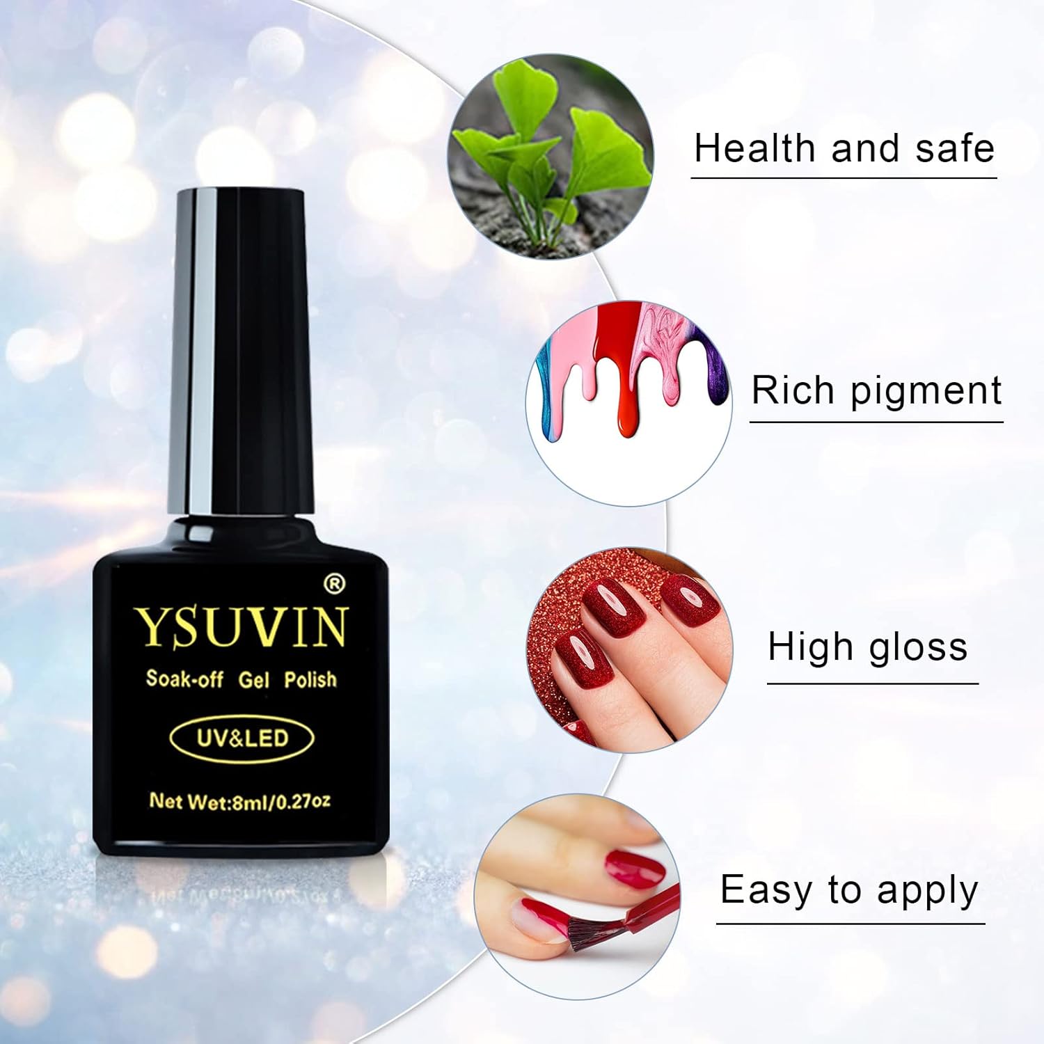 Thumbnail 5 de YSUVIN UV Cat Eye Nagellack 8 ml đź’…