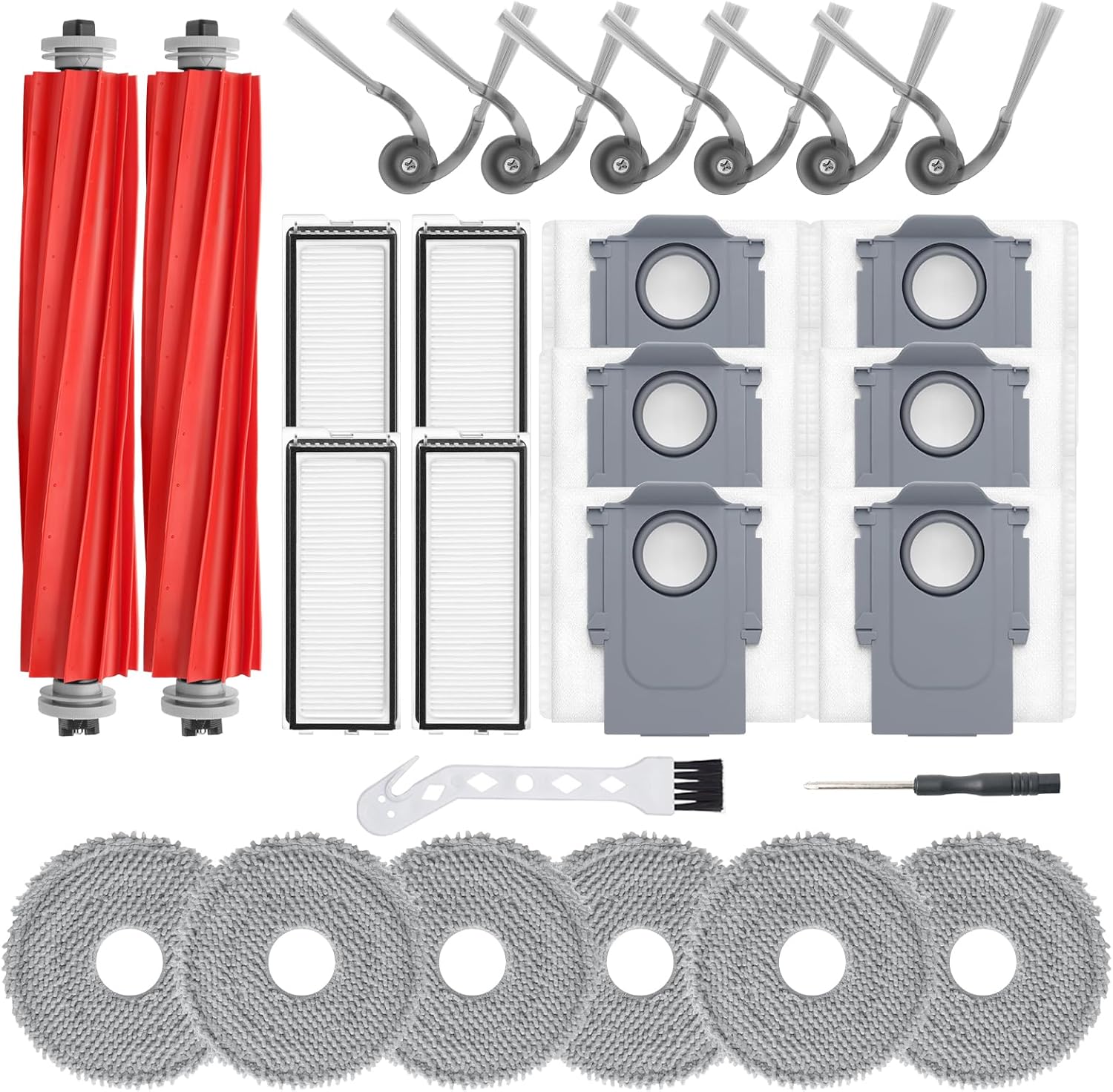 BUXEBUX 26-tlg Zubehör für Roborock QV 35A/35S