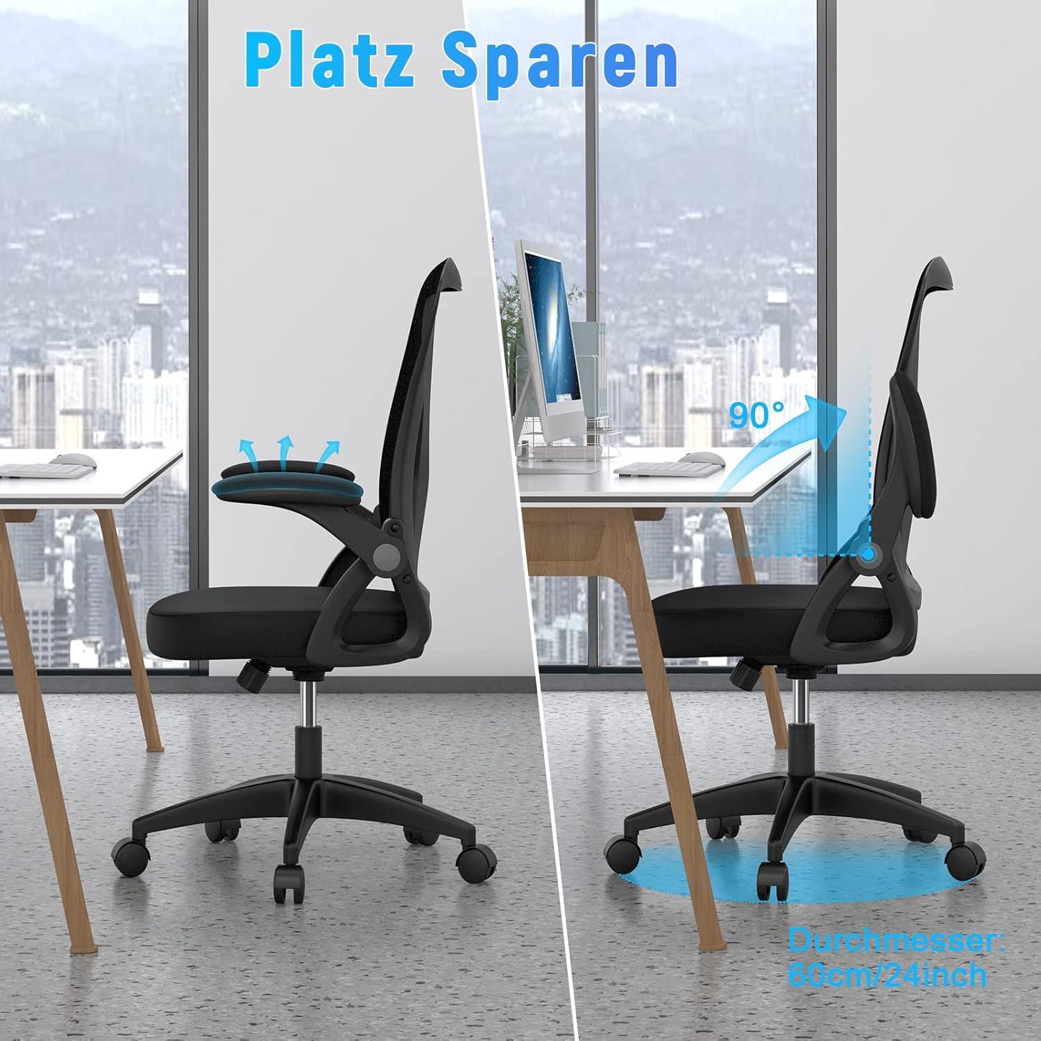 Thumbnail 5 de naspaluro Bürostuhl ergonomisch Drehstuhl