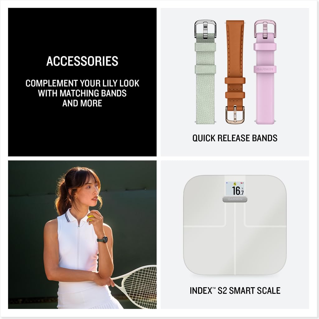 Detalle de Garmin Lily 2 Active: Small, Stylish GPS Smartwatch with Hidden Display