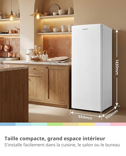 Detalle de COMFEE' 230L Réfrigérateur 1 Porte – Frigo Compact Blanc, sans congélateur