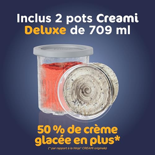 Thumbnail 2 de NINJA CREAMi Deluxe NC502EU — Machine à glace et sorbetière avec 2 pots Deluxe 710 ml