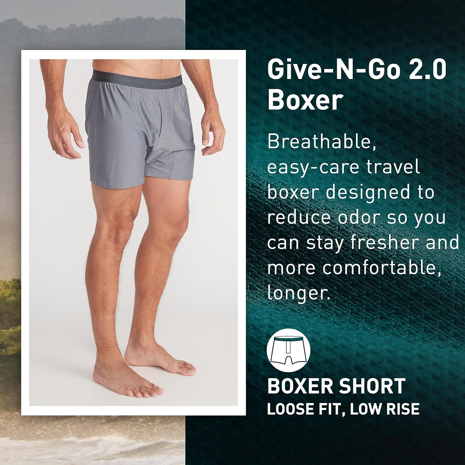 Thumbnail 1 de ExOfficio Men’s Give-N-Go 2.0 Boxer: Breathable, Durable Travel Underwear