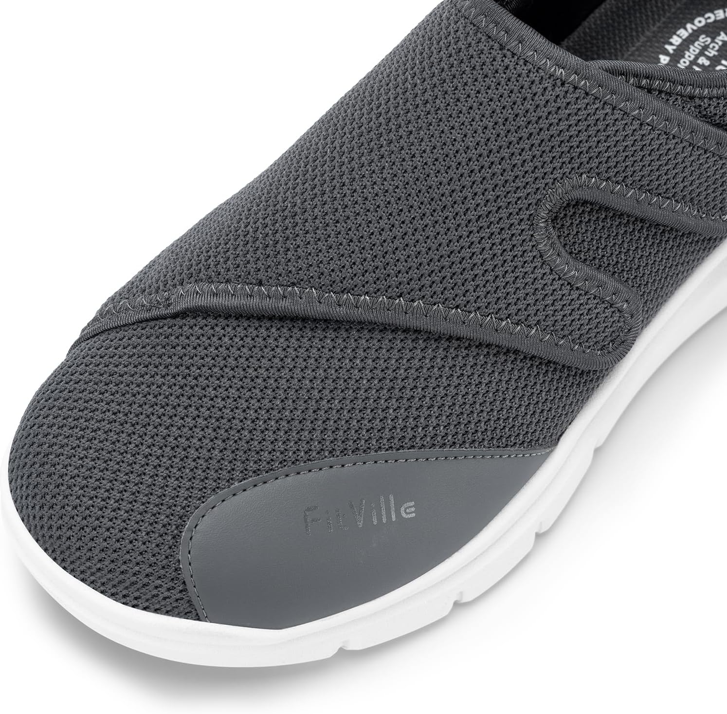 Thumbnail 2 de FitVille Extra Weite Reha-Schuhe für Herren mit Klettverschluss – Walking- & Pflege-Hausschuhe für sensible Füße