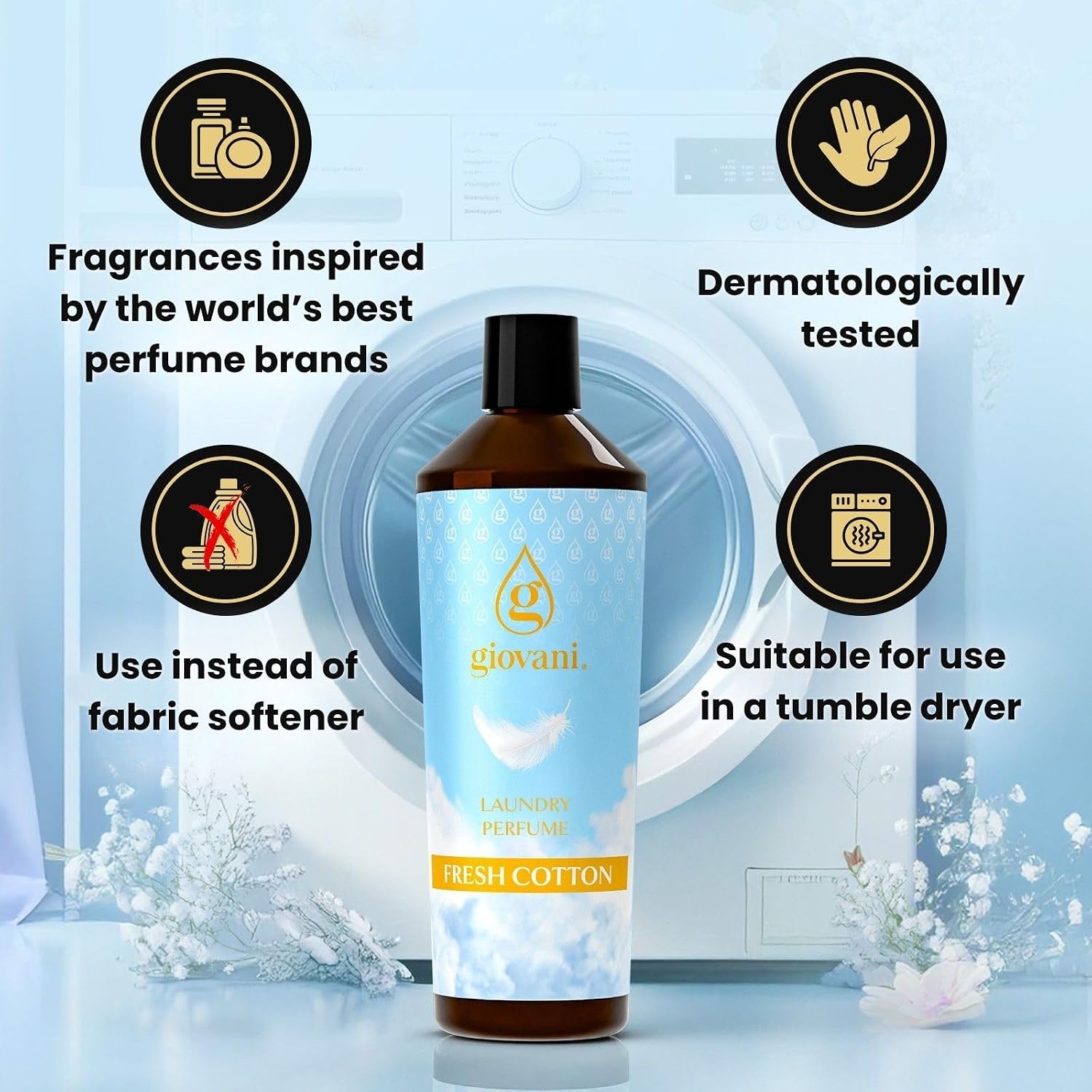 Detalle de Giovani LP-FC-100ML wasparfum Fresh Cotton, vloeibaar, 100 ml