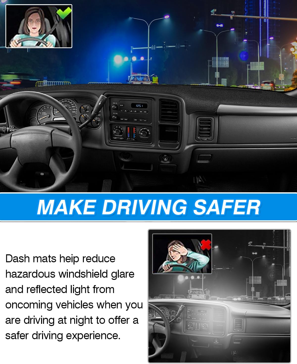 Thumbnail 6 de Cartist Dash Cover for GMC Sierra / Chevrolet Silverado 1999-2006 and Related Models