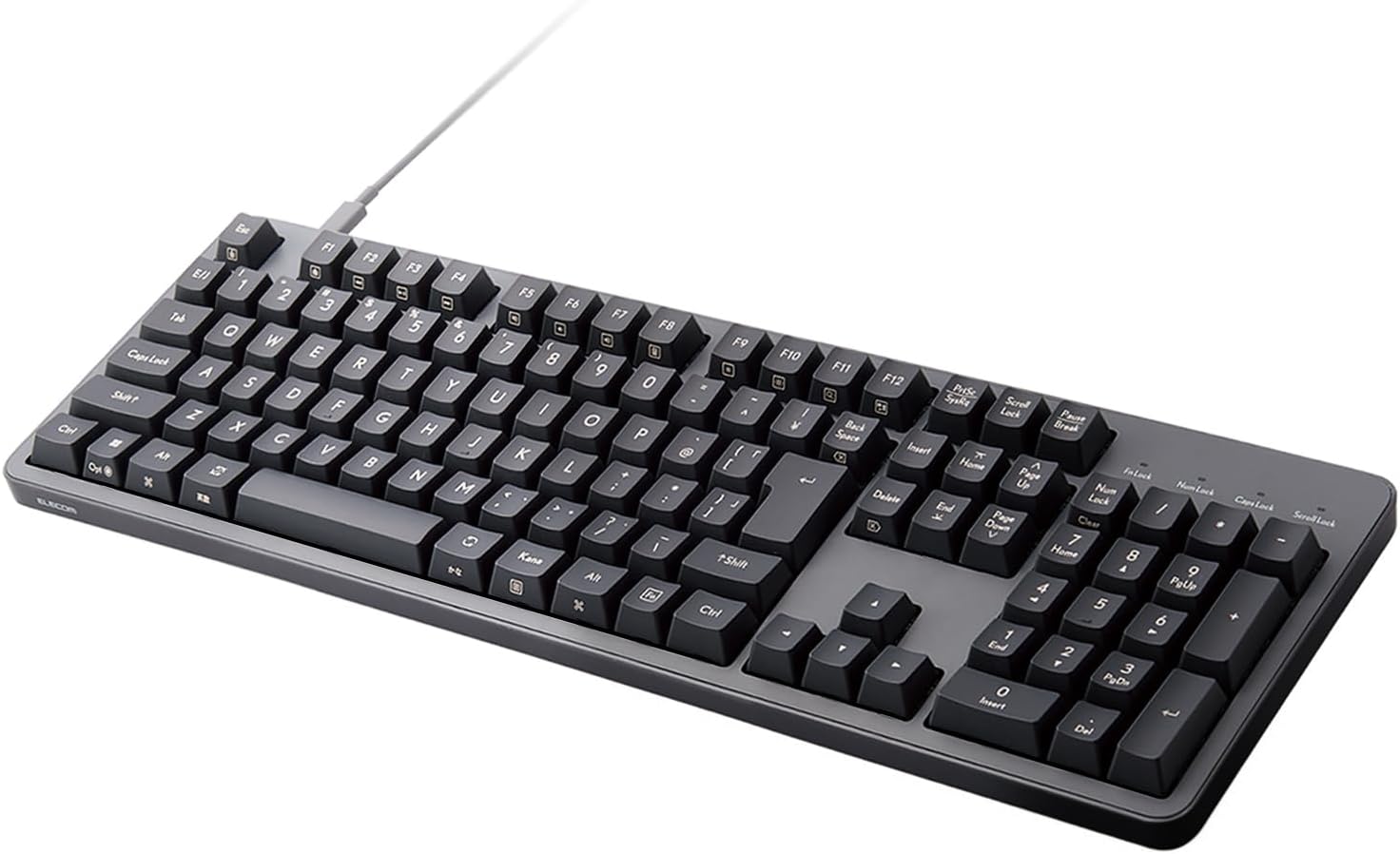 Detalle de エレコム TK-MC50UKLGY/EC Leggero 有線フルサイズメカニカルキーボード 赤軸・Nキーロールオーバー対応