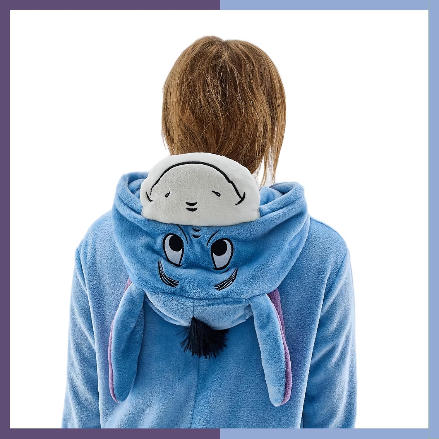 Detalle de GONAAP Eeyore Animal Onesie Pajamas with Zipper and 3D Hood