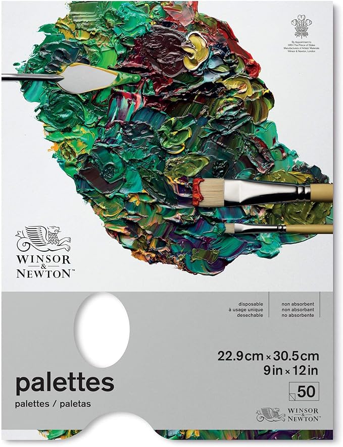 Winsor & Newton paletas desechables 22,9 x 30,5cm 🎨