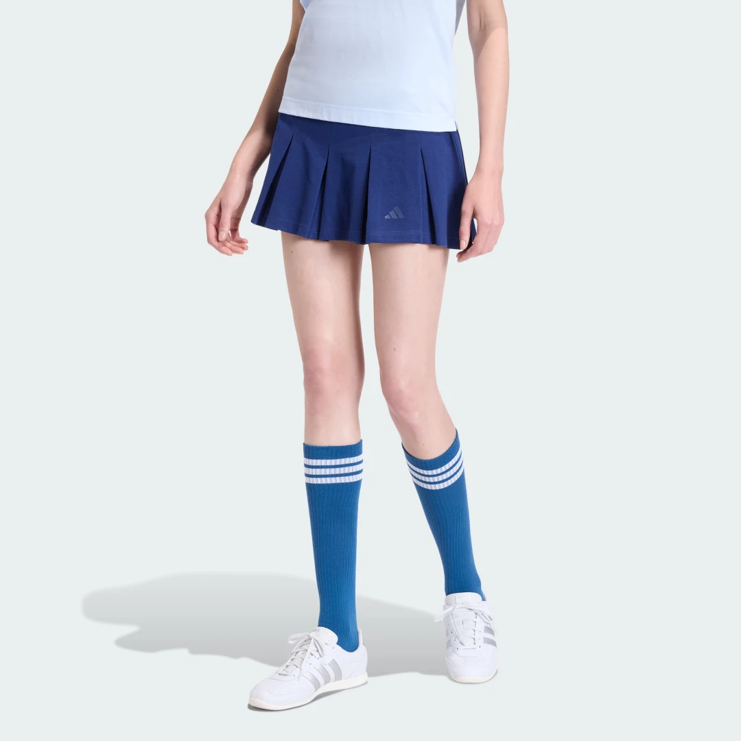 Detalle de Falda con mallas interiores Seasonal Essentials Colorpop de Adidas — color azul