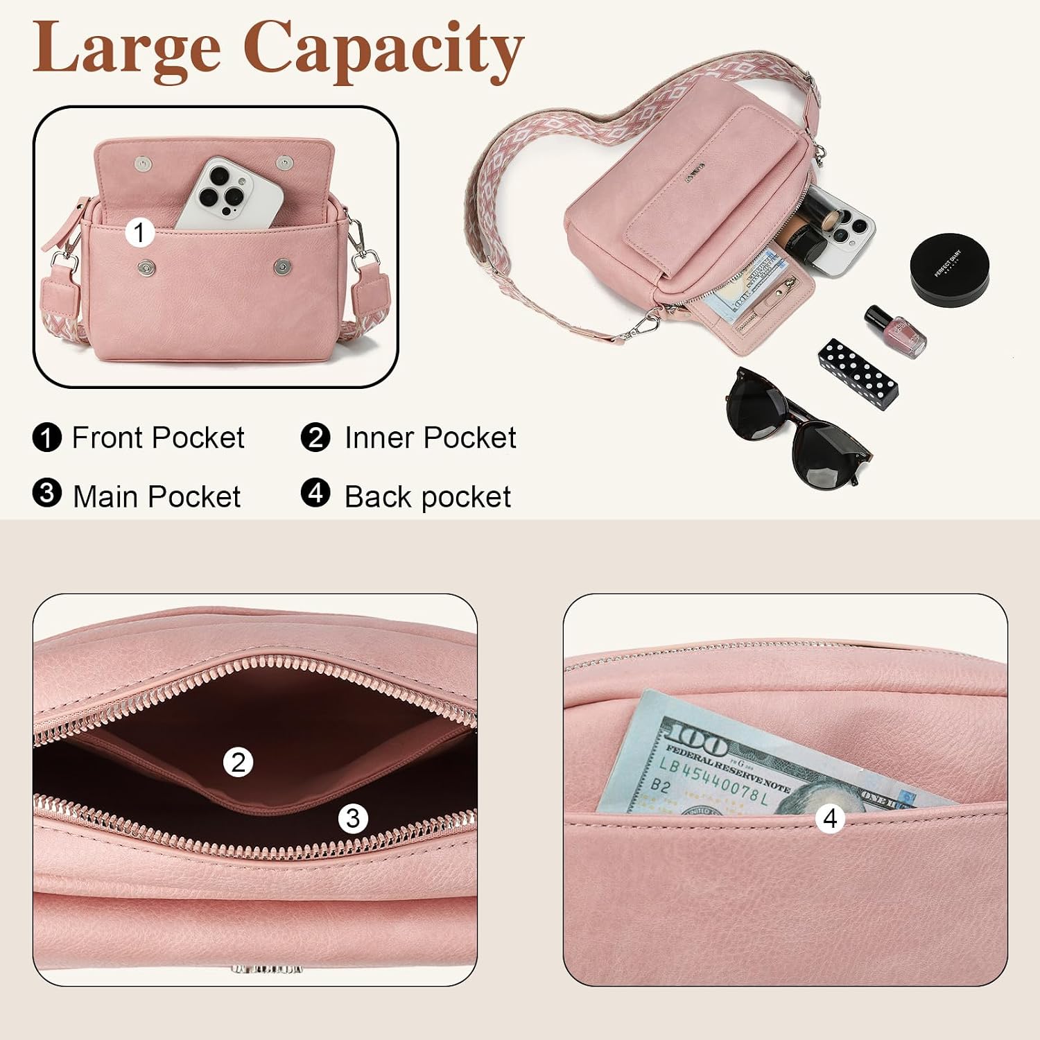Thumbnail 2 de Gladdon sac bandoulière femme PU léger