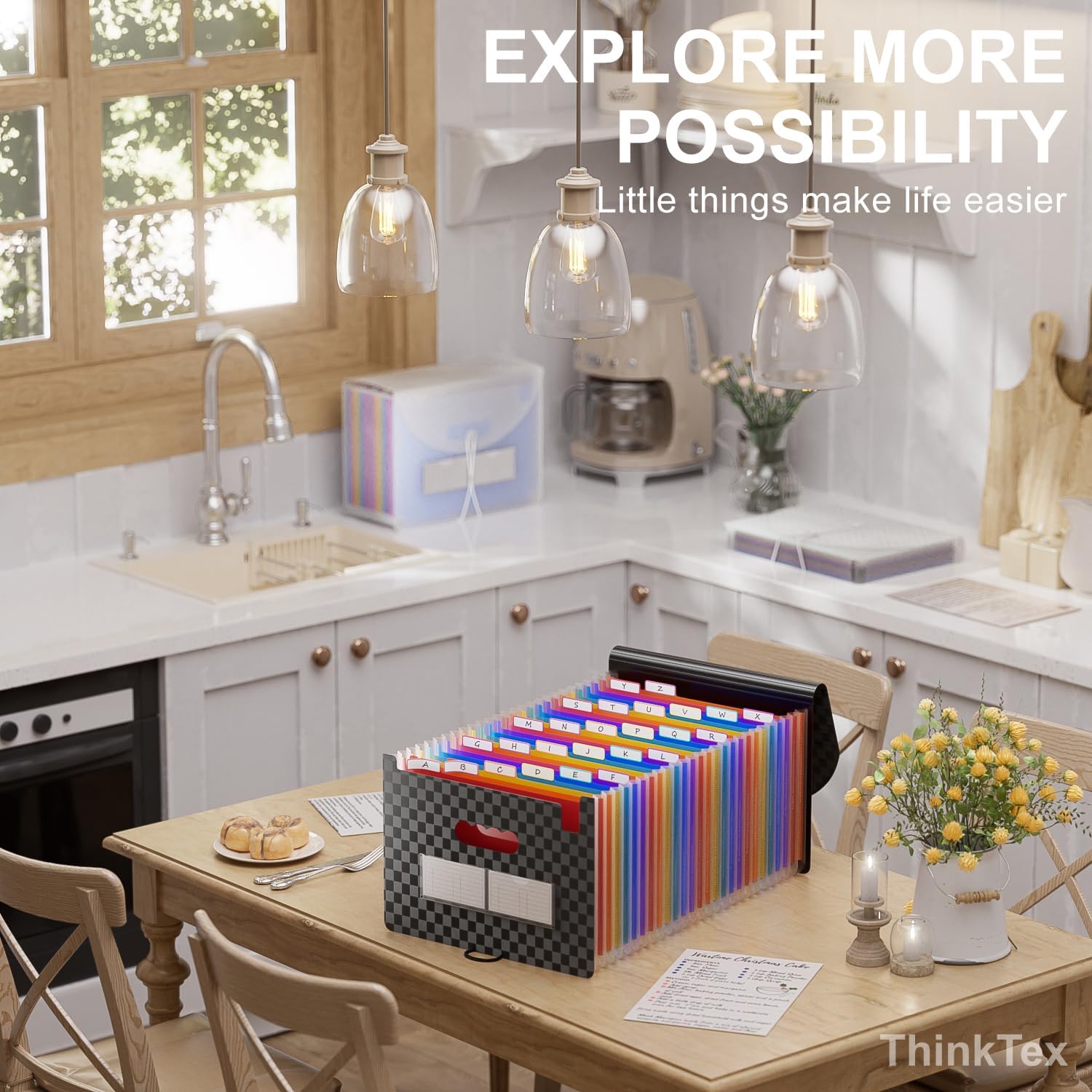 Thumbnail 5 de ThinkTex Accordion File Organiser 26 Pockets