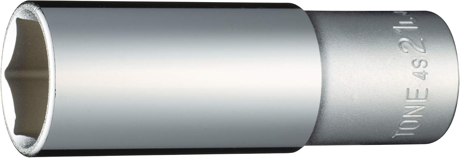 Detalle de トネ(TONE) HP4S-21L ディープソケット 6角・差込角12.7mm・二面幅21mm