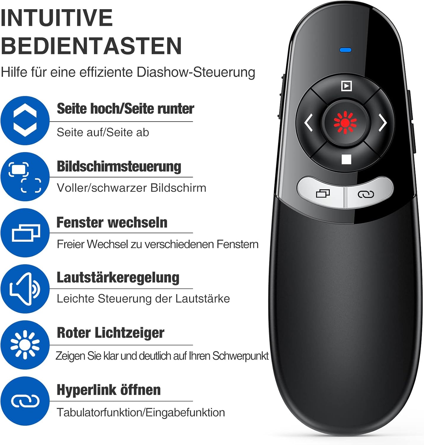 Thumbnail 3 de USB C Presenter Kabellose Powerpoint Fernbedienung