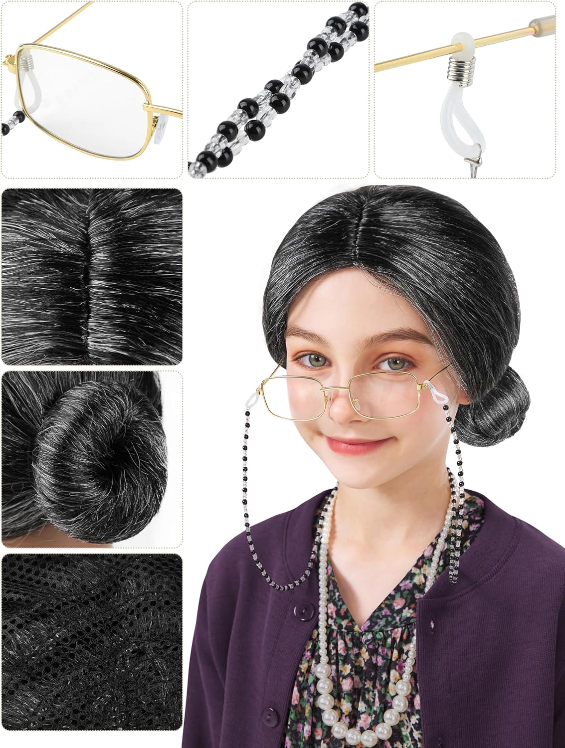 Thumbnail 2 de FancyFun 8-piece Old Lady Costume 🎭
