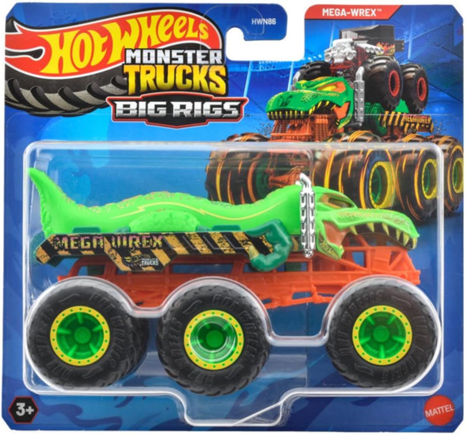 Thumbnail 6 de Hot Wheels Glow-in-the-Dark Monster Trucks 10-Pack (1:64) – 5 Trucks & 5 Cars
