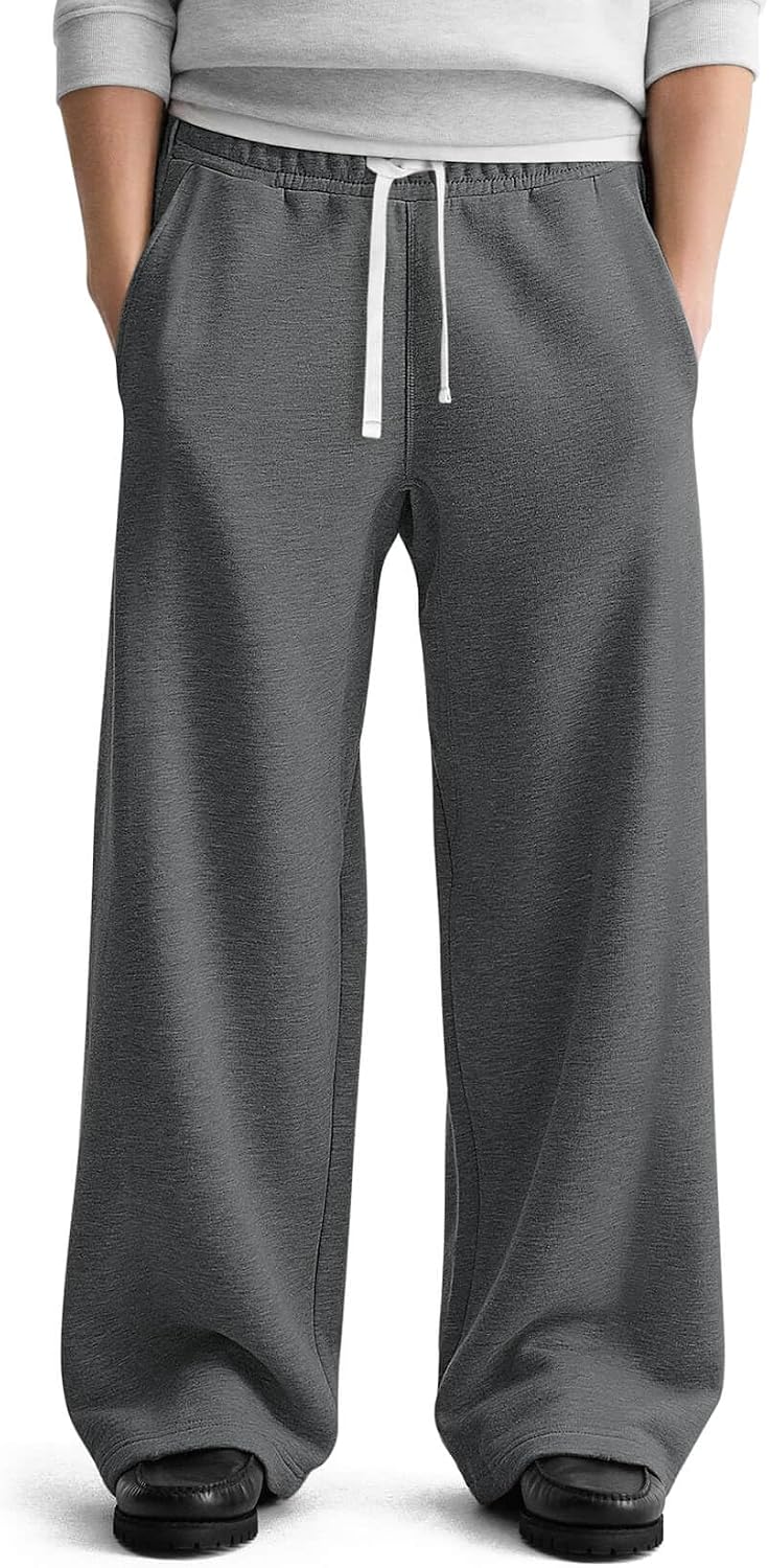Detalle de HeSaYep Men's Fleece Lined Sweatpants — Baggy Lounge Pants