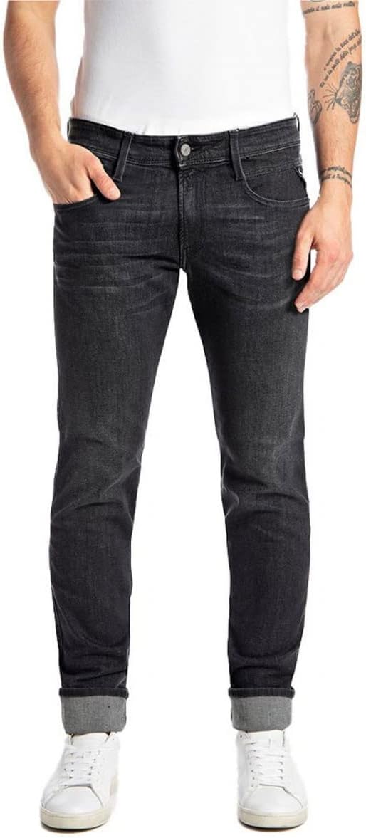 Thumbnail 5 de Replay Herren Jeans Anbass Slim-Fit mit Power Stretch – nachhaltig, komfortabel und zeitlos